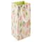 13" Pink & Green Wine Bottle Print Wine Bottle Gift Bag by Celebrate It™
